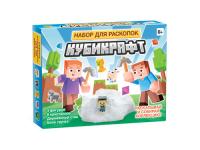 Научно-познавательный набор "Раскопки: Кубикрафт" 3 фигурки, 6 кристаллов KOR-05545