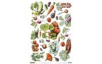 Рисовая бумага для декупажа CRAFT PREMIER 28.2 x 38.4 см 25 г/м "Огород" CP04136