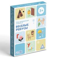 Игра развивающая "Веселые ребусы" 30 карт, 3+ SIM-3842662