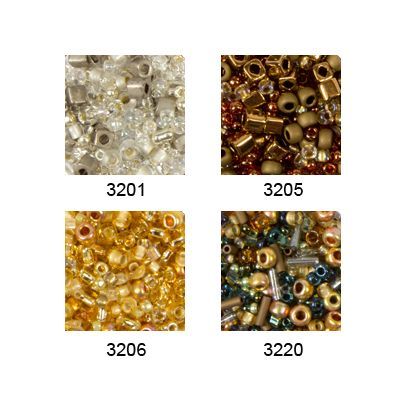 Бисер Япония TOHO MIX 7 25 г №3205 бронзово-золотистый TOHO-MIX-3205