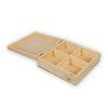 Заготовка для декорирования Mr.Carving Шкатулка с 4 ячейками 20 x 20 x 6 см сосна ВД-486