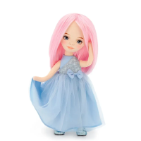 Мягкая игрушка ORANGE TOYS BILLIE в голубом атласном платье 32 см. Серия: Вечерний шик ORT-SS06-06