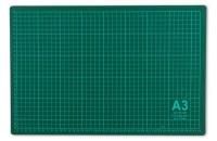 Мат для резки GAMMA А3 45 x 30 см, ПВХ, зеленый, в пакете DK-003