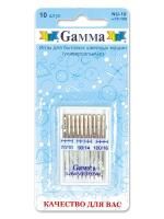 Иглы д/быт.шв.машин GAMMA универсальные 10 шт №70-100 в блистере NU-10-70-100