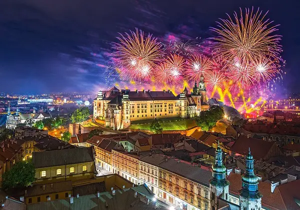 Пазл Castorland 500 FIREWORKS OVER WAWEL CASTLE, POLAND B-52721