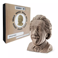 Картонный 3D конструктор QBRIX Эйнштейн MAGГевис20002