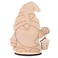 Заготовка для декорирования Mr.Carving Гном на подставке №1 9 х 4 х 0.4 см 0.4 см фанера ВД-1126