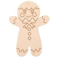 Заготовка для декорирования Mr.Carving Подвеска "Пряничный человечек" 8 х 6 х 0.3 см 0.3 см фанера ВД-1107