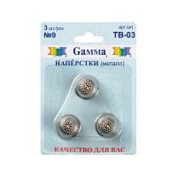 Наперсток GAMMA железо 3 шт №9 в блистере ТВ-03-9