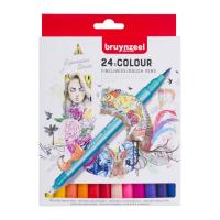 Набор двусторонних линеров BRUYNZEEL Brushpen 24 цвета MP60325024