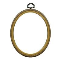 Пяльцы-рамка овал GAMMA пластик 13 х 18 см (5"х 7") под дерево PHO-050