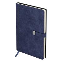 Ежедневник недатированный A5 136л. BG "Scale. Dark blue" кожзам, твердый переплет, магнитная застежка, карман RE-DuA5_61352