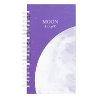 Записная книжка 95 x 175 мм 96л. MESHU "Moon light" на гребне, мат. ламинация, твердая обложка, выб. УФ-лак RE-MS_52915