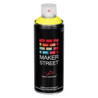 Краска в аэрозольном баллоне MAKERSTREET флуоресцентная 400 мл 03Ф Флуоресцентный желтый MS400-03Ф