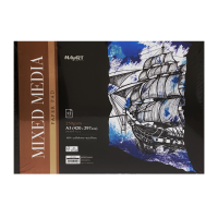 Альбом для смешанных техник MayArt 250 г/м2 A3 420 x 297 мм 12 л, 100% целлюлоза, склейка MA00246