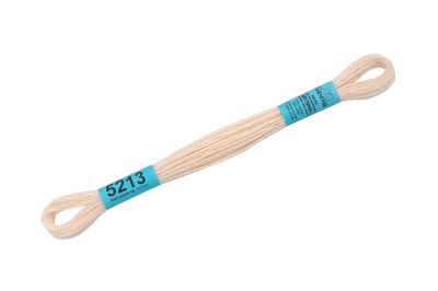 Нитки для вышивания GAMMA мулине (3173-6115) 8 м №5213 св.св.бежевый MG-5213