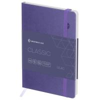 Записная книжка А6 80л. Greenwich Line "Classic. Lilac" ЛАЙТ, кожзам, с резинкой, фактурное тиснение, блок в клетку RE-NA6_50842