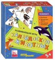 Развивающая игра IQ Step "Калейдоскоп животных. Тримино" STP-76059