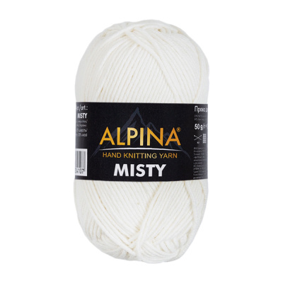 Пряжа ALPINA Misty 70% хлопок, 30% шерсть 50 г 105 м ± 5 м