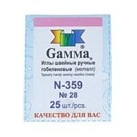 Иглы GAMMA гобеленовые №28, 25 шт, закругленные, в конверте N-359