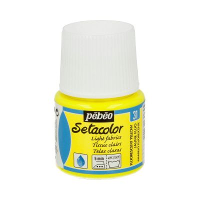 Краска для светлых тканей PEBEO Setacolor 45 мл 329-031 желтый флуоресцентный