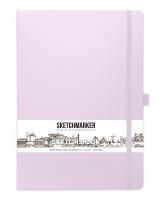 Блокнот для зарисовок SKETCHMARKER 140 г/м2 21 x 30 см 80 л, твердая обложка, Фиолетовый пастельный MP2314704SM