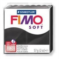 Полимерная глина FIMO Soft 57 г черный 8020-s-57-9