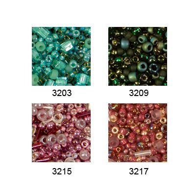 Бисер Япония TOHO MIX 4 25 г №3209 т.зеленый TOHO-MIX-3209