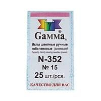 Иглы GAMMA гобеленовые №15, 25 шт, закругленные, в конверте N-352