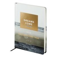 Ежедневник недатированный А5 136л. MESHU "Dreams come true" 7БЦ, тон. блок, тиснение фольгой, кругление углов, закладка-ляссе RE-MS_53614