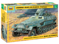 Сборная модель: Немецкий бронетранспортёр SD.KFZ.251/10 AUSF B с 37-мм орудием Ханомаг, З-3588