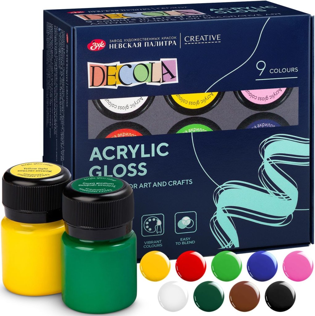 Акриловые краски Decola
