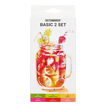 Набор маркеров SKETCHMARKER Basic 2 6 шт + коробка MPSM-6BAS2