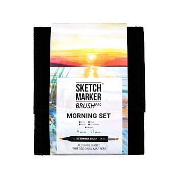 Набор маркеров SKETCHMARKER Brush Morning Set 12 шт утро + сумка органайзер MPSMB-12MORN