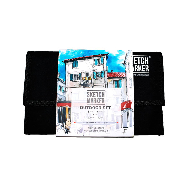 Набор маркеров SKETCHMARKER Outdoor Set 24 шт Плэнер + сумка органайзер MPSM-24OUTD