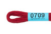 Нитки для вышивания GAMMA мулине (0207-0819) 8 м №0709 т.красный MG-0709