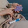 Игла для вышивания по ковровой технике d 1.3/1.6/2.2 мм с нитевдевателем блистер белый/синий АУ 5278633