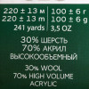 Пряжа Пехорская ПТ "Народная" Шерсть-30%, Акрил-70% 1 х 100 г 220 ± 13 м №088 красный мак PEH-NAR-088