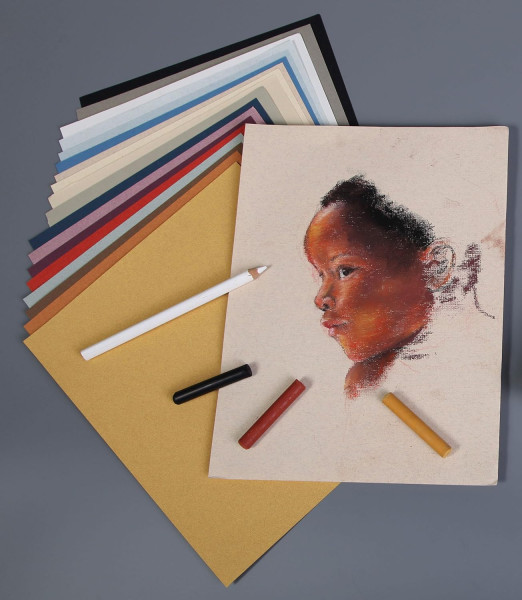 Бумага для пастели CLAIREFONTAINE Ingres 130 г/м2 50 x 65 см 1 л, черная RH-93517C