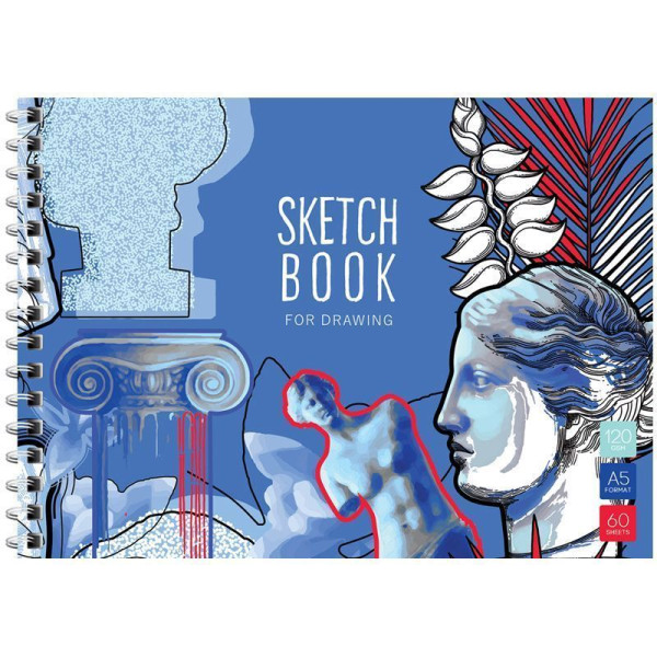 Скетчбук-блокнот 60л. А5 ArtSpace "Искусство в деталях" 120 г/м2, на гребне RE-Б5р60грг_35497