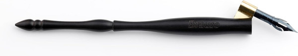 Держатель для пера косой BRAUSE деревянный, черный RH-1625B