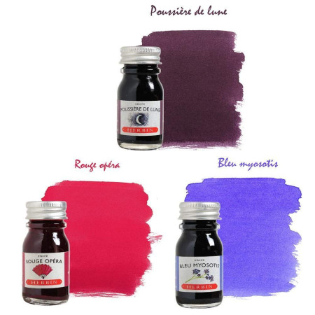 Набор для каллиграфии J. Herbin «Memoirs to the pen» блокнот A6, гусиное перо, тушь 3 x 10 мл RH-27504T