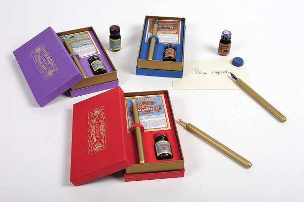 Набор для каллиграфии J. Herbin «Traditional» Perle Noire: чернила 10 мл, держатель пера, 1 перо RH-27209T