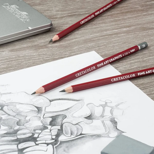 Набор для графики CRETACOLOR Graphite Pocket Set 9 предметов, мет.пенал CR16029
