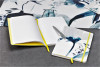 Блокнот CLAIREFONTAINE Inkebana A5 90 г/м2 64 л, в линейку, мягк.обл., на резинке, ассорти RH-115931C
