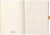 Блокнот RHODIA Goalbook A5 90 г/м2 120 л, в клетку, мягк.обл., на резинке, серо-коричневый RH-117764C