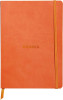 Блокнот RHODIARAMA Softcover A5 90 г/м2 80 л, в линию, на резинке, мандариновый RH-117414C