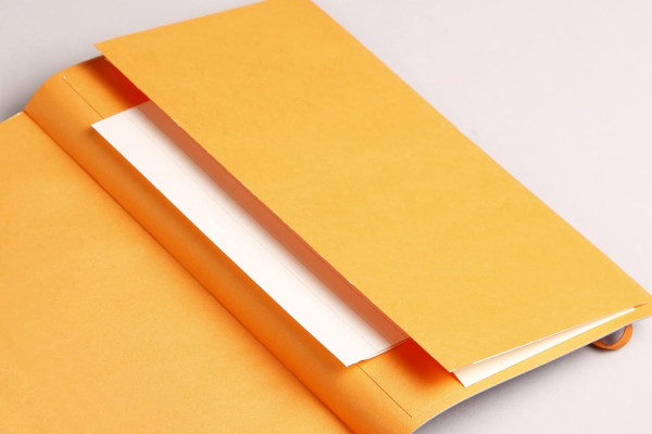 Блокнот RHODIARAMA Softcover A5 90 г/м2 80 л, в линию, на резинке, розовое дерево RH-117372C