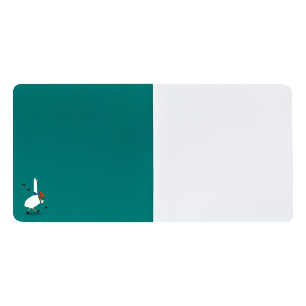 Записная книжка 170 x 170 мм 40л. MESHU "Quack-Quack" 80 г/м2 на скрепке, soft-touch, выб. УФ-лак, без линовки RE-MS_53372