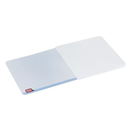 Записная книжка 170 x 170 мм 40л. MESHU "Shark deadline" 80 г/м2 на скрепке, soft-touch, выб. УФ-лак, без линовки RE-MS_53371